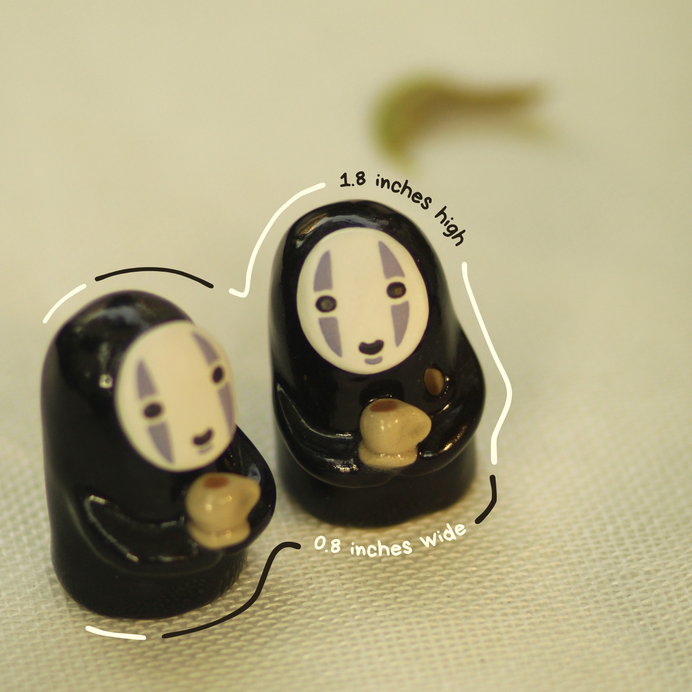 [Pre-order] Faceless Handmade Ceramic Incense Holder, Handbuilt Pottery, Cute Gift For Anime Fan, Unique Birthday Gift, Adorable Valentine Gift | Totto Pottery