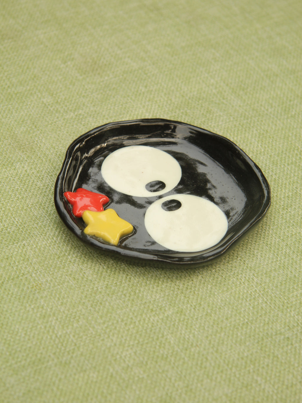 [Pre-order] Soot Handmade Ceramic Coaster, Handbuilt Pottery, Cute Gift For Anime Fan, Unique Birthday Gift, Adorable Valentine Gift | Totto Pottery