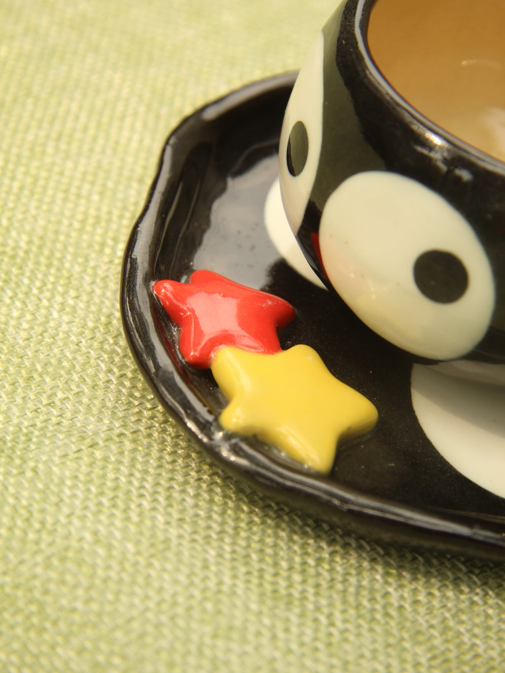 [Pre-order] Soot Handmade Ceramic Coaster, Handbuilt Pottery, Cute Gift For Anime Fan, Unique Birthday Gift, Adorable Valentine Gift | Totto Pottery