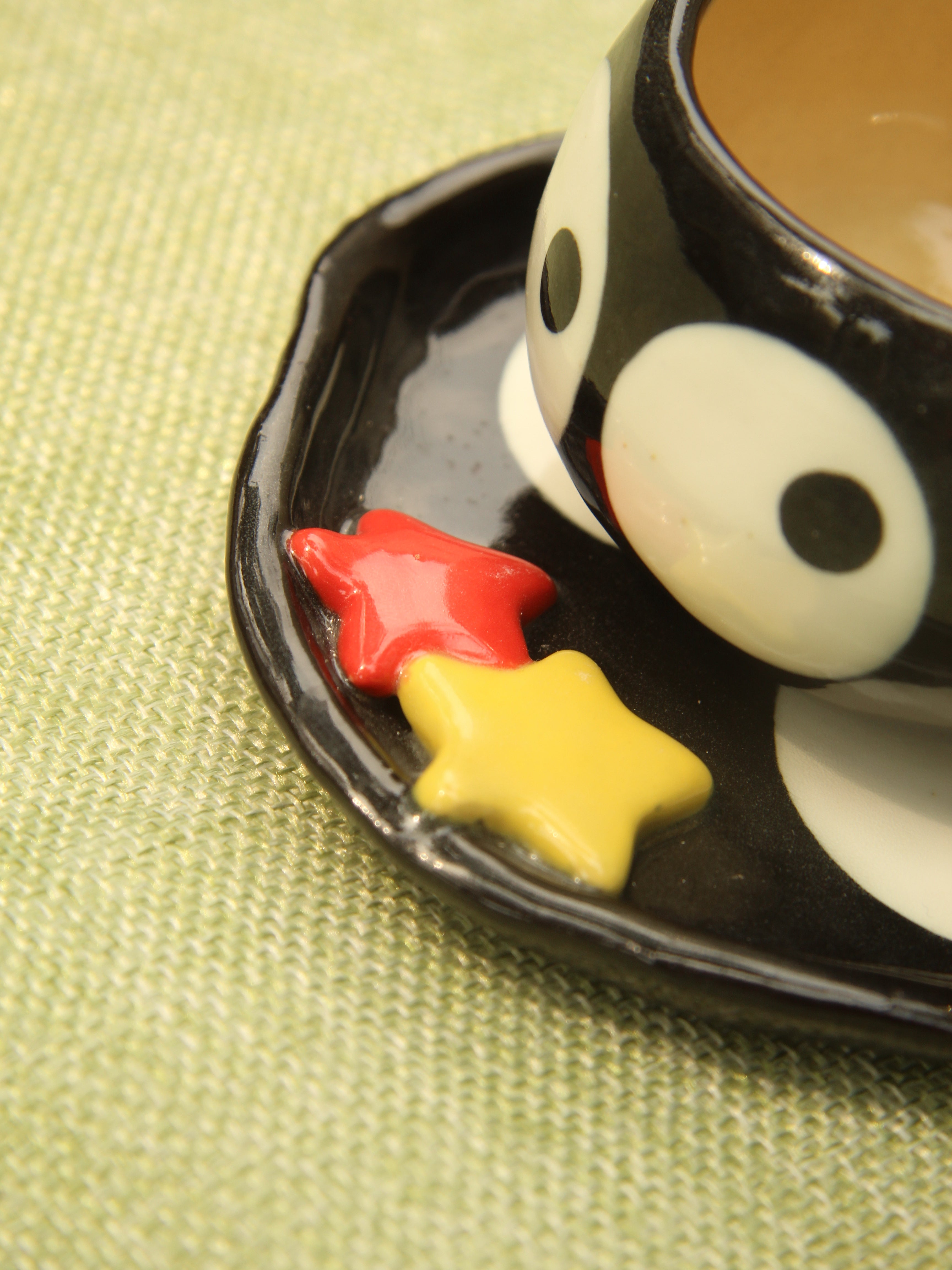 [Pre-order] Soot Handmade Ceramic Coaster, Handbuilt Pottery, Cute Gift For Anime Fan, Unique Birthday Gift, Adorable Valentine Gift | Totto Pottery