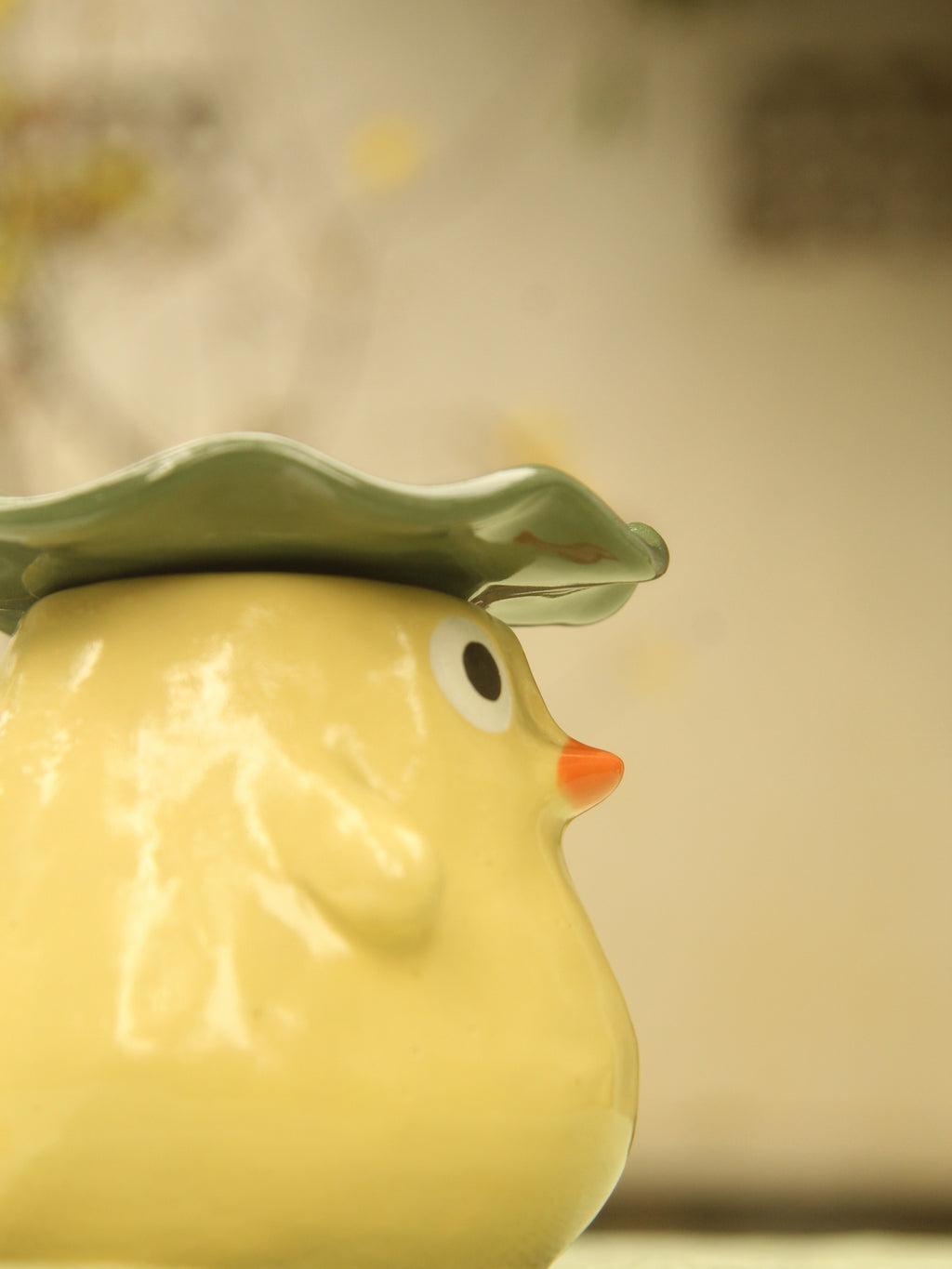 [Pre-order] Yellow Duck Handmade Ceramic Handle Mug, Handbuilt Pottery, Cute Gift For Anime Fan, Unique Birthday Gift, Adorable Valentine Gift | Totto Pottery