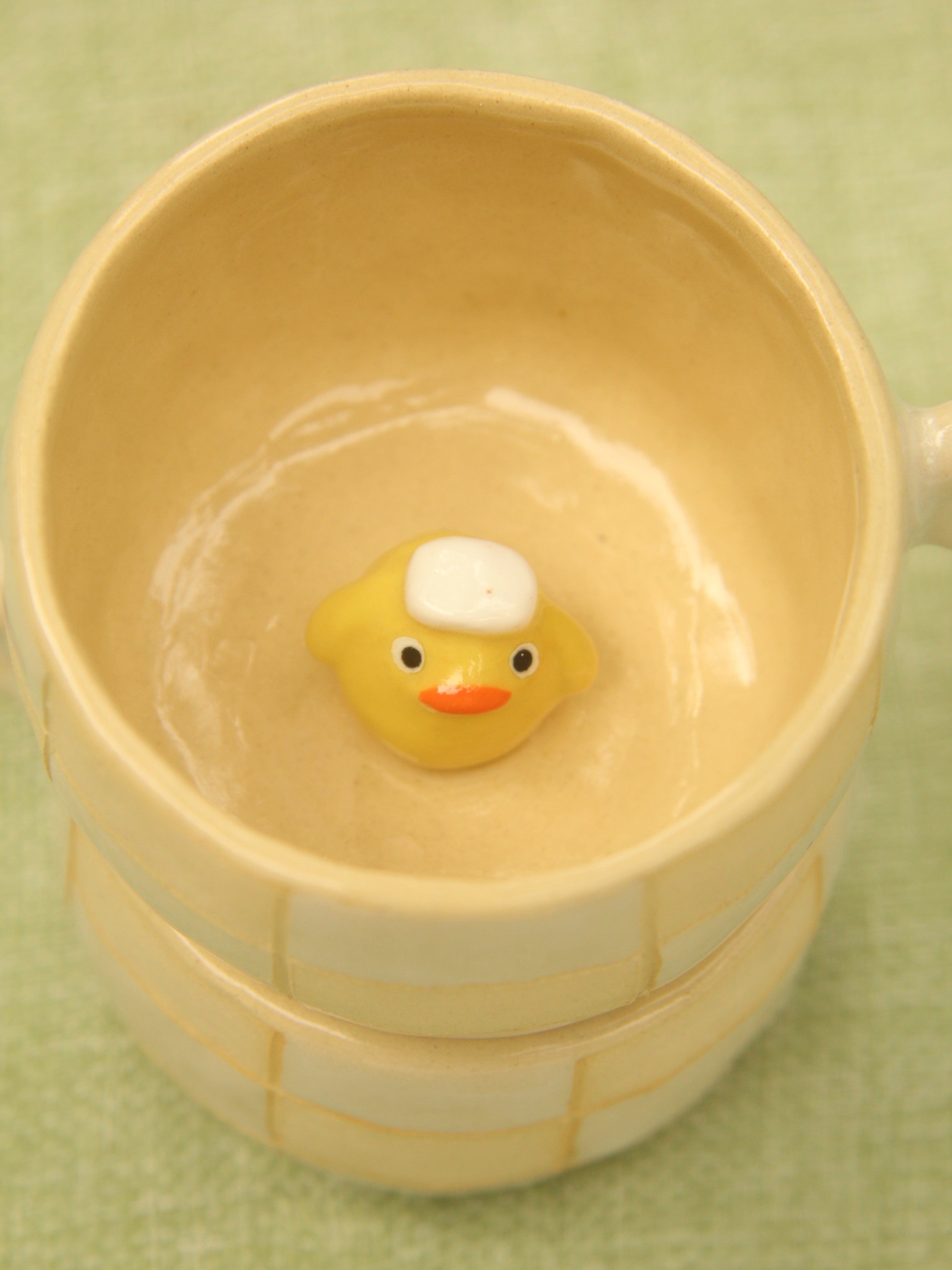 [Pre-order] Yellow Duck Handmade Ceramic Espresso Cup, Handbuilt Pottery, Cute Gift For Anime Fan, Unique Birthday Gift, Adorable Valentine Gift | Totto Pottery