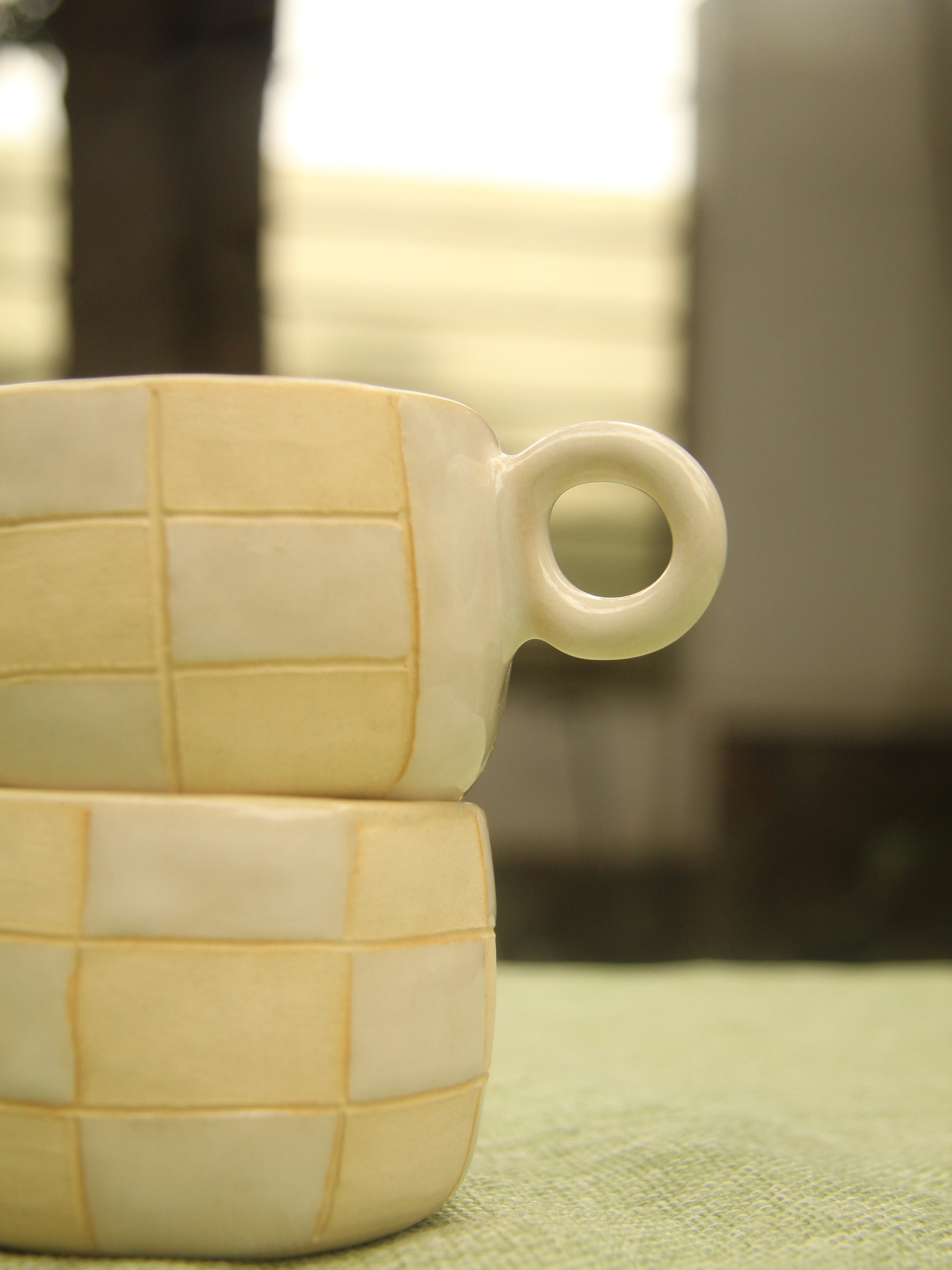 [Pre-order] Yellow Duck Handmade Ceramic Espresso Cup, Handbuilt Pottery, Cute Gift For Anime Fan, Unique Birthday Gift, Adorable Valentine Gift | Totto Pottery