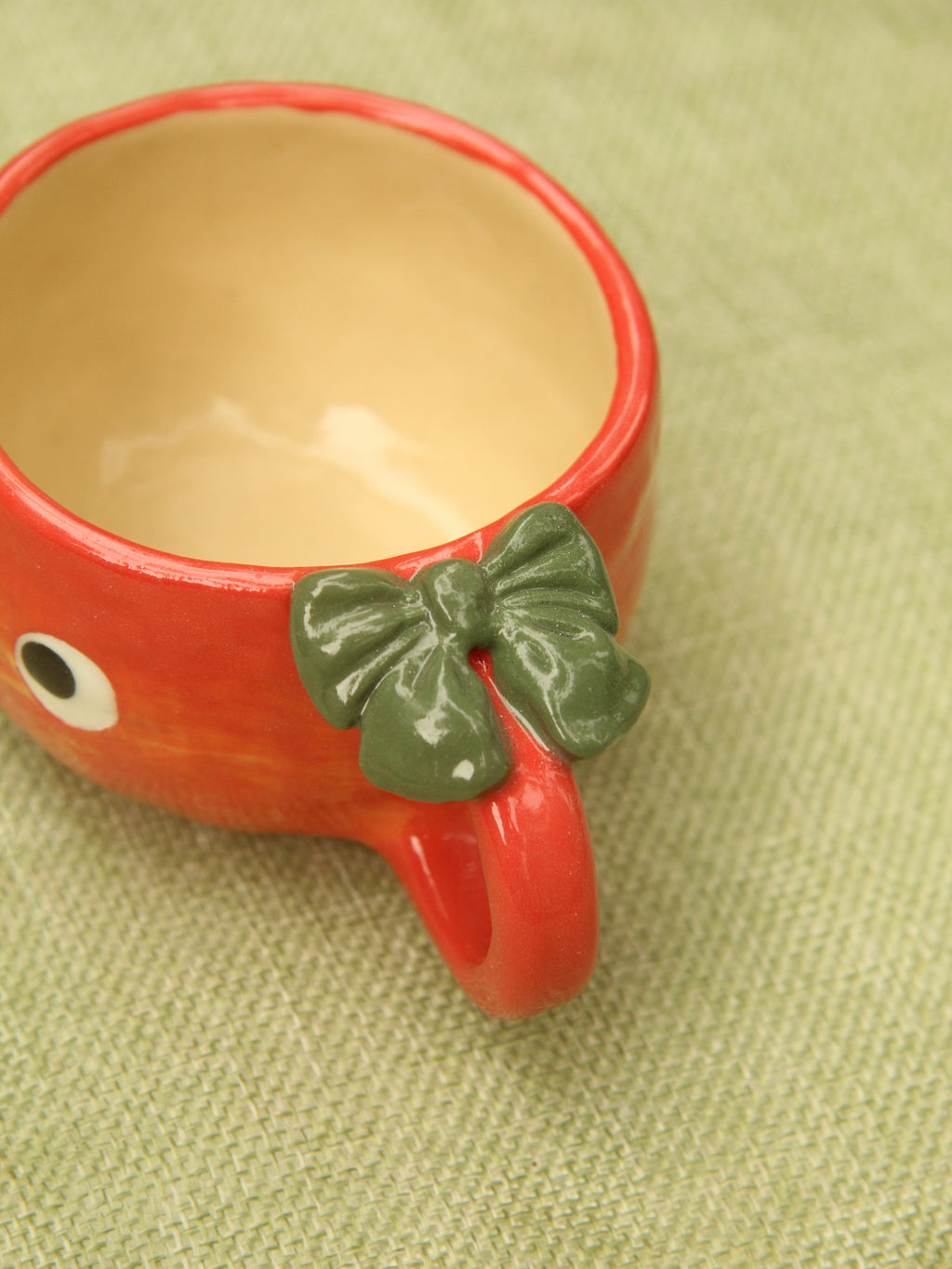 [Pre-order] Fire Demon Handmade Ceramic Espresso Cup, Handbuilt Pottery, Cute Gift For Anime Fan, Unique Birthday Gift, Adorable Valentine Gift | Totto Pottery