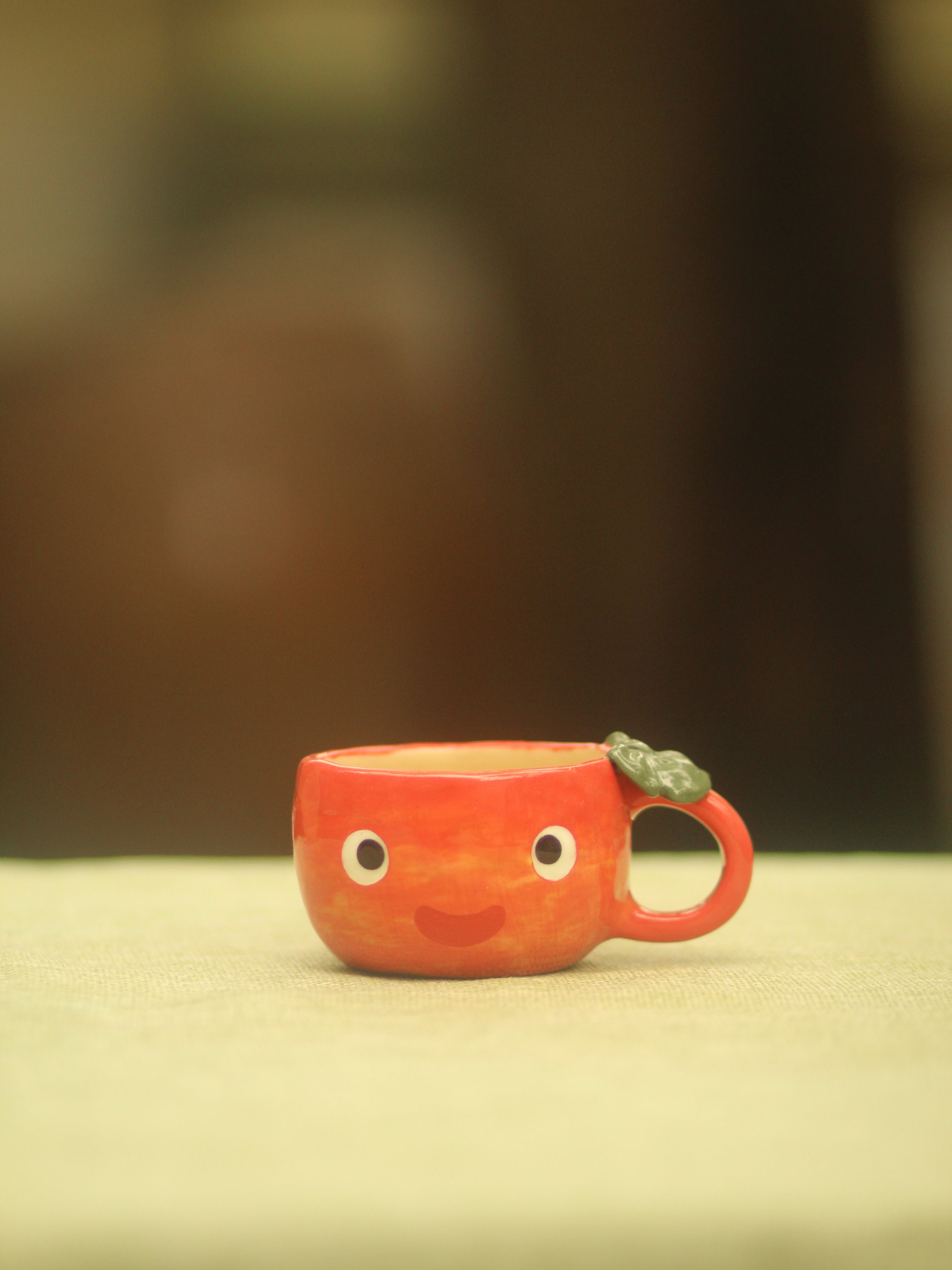 [Pre-order] Fire Demon Handmade Ceramic Espresso Cup, Handbuilt Pottery, Cute Gift For Anime Fan, Unique Birthday Gift, Adorable Valentine Gift | Totto Pottery