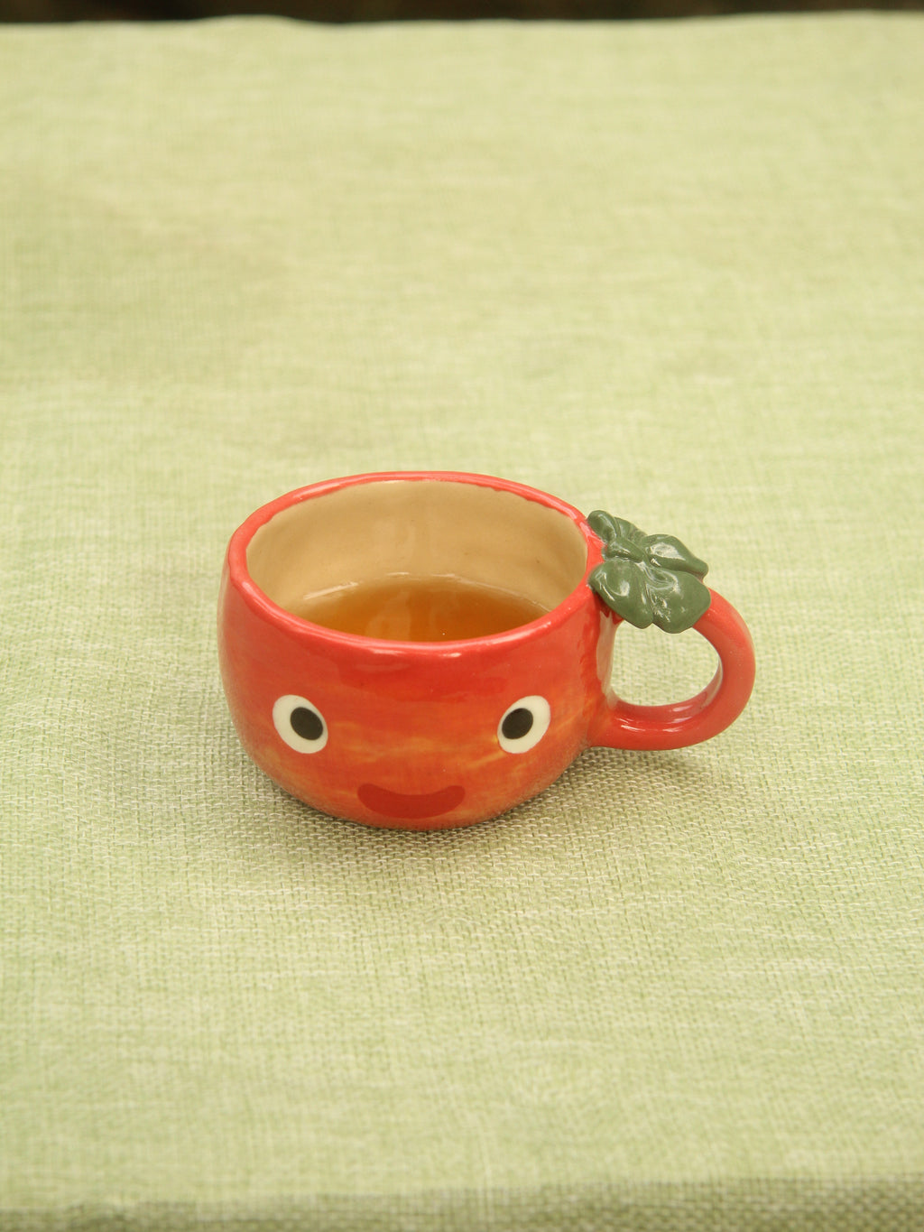 [Pre-order] Fire Demon Handmade Ceramic Espresso Cup, Handbuilt Pottery, Cute Gift For Anime Fan, Unique Birthday Gift, Adorable Valentine Gift | Totto Pottery