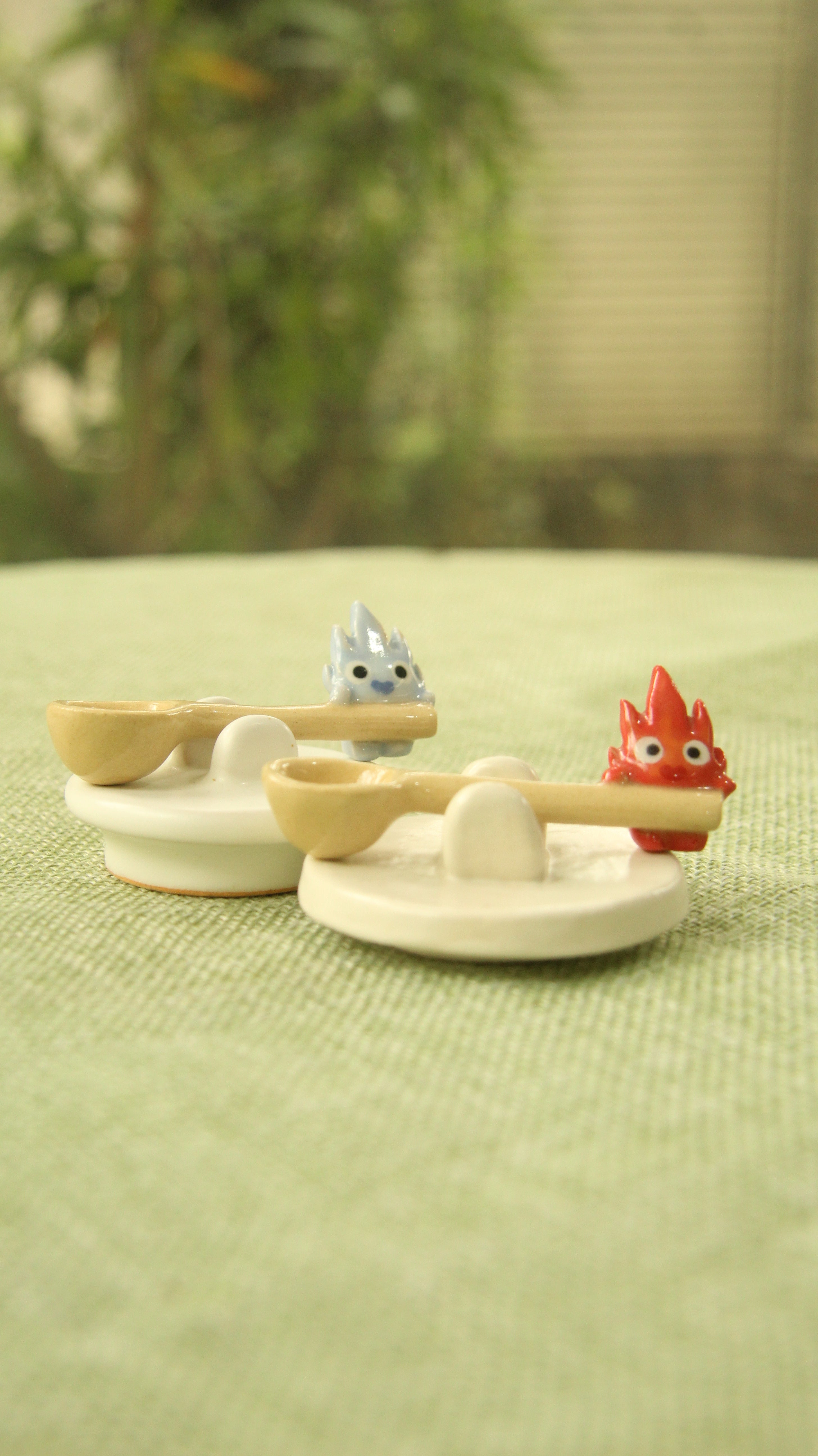 [Pre-order] Fire Demon Handmade Ceramic Spice Jar With Lid, Handbuilt Pottery, Cute Gift For Anime Fan, Unique Birthday Gift, Adorable Valentine Gift | Totto Pottery