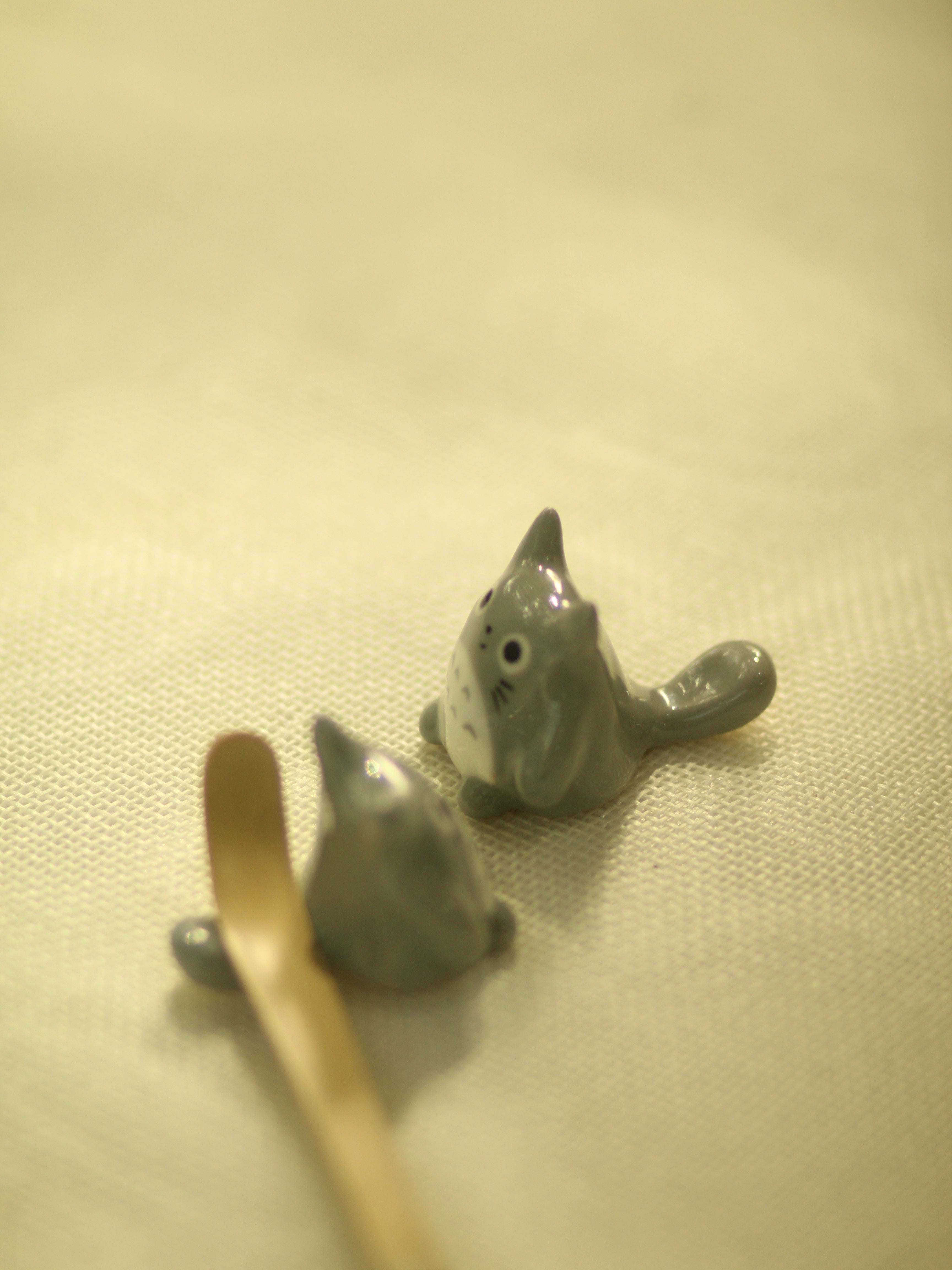 [Pre-order] Forest Spirit Handmade Ceramic Chashaku Rest, Handbuilt Pottery, Cute Gift For Anime Fan, Unique Birthday Gift, Adorable Valentine Gift | Totto Pottery