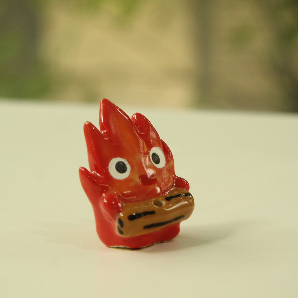 [Pre-order] Fire Demon Handmade Ceramic Incense Holder, Handbuilt Pottery, Cute Gift For Anime Fan, Unique Birthday Gift, Adorable Valentine Gift | Totto Pottery