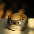 [Pre-order] Set Forest Spirit Handmade Ceramic Matcha Bowl, Handbuilt Pottery, Cute Gift For Anime Fan, Unique Birthday Gift, Adorable Valentine Gift | Totto Pottery