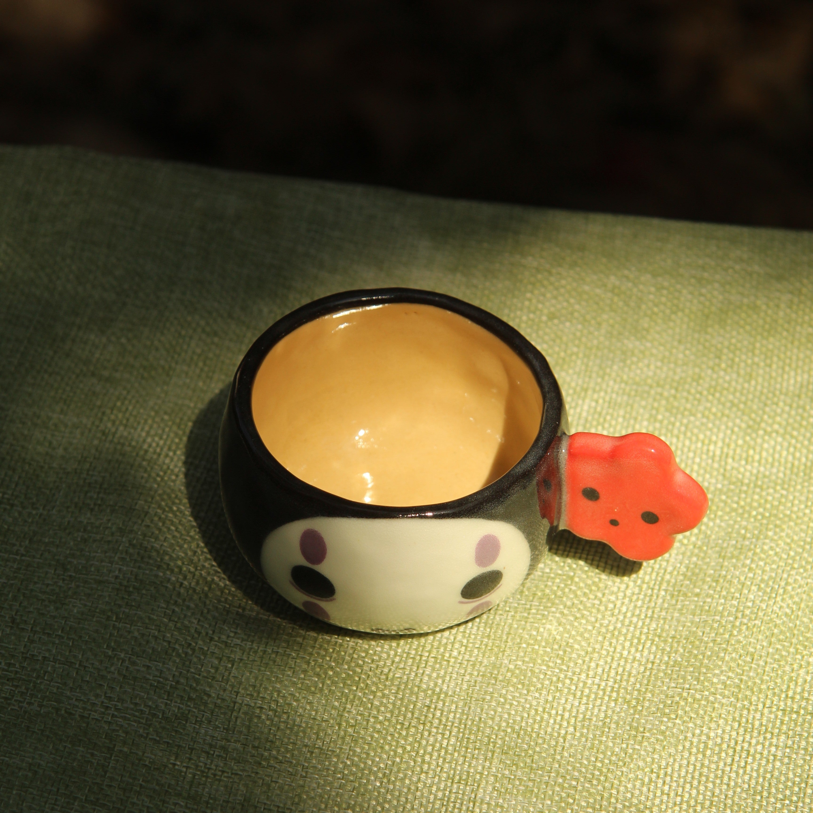 [Pre-order] Faceless Handmade Ceramic Espresso Cup, Handbuilt Pottery, Cute Gift For Anime Fan, Unique Birthday Gift, Adorable Valentine Gift | Totto Pottery