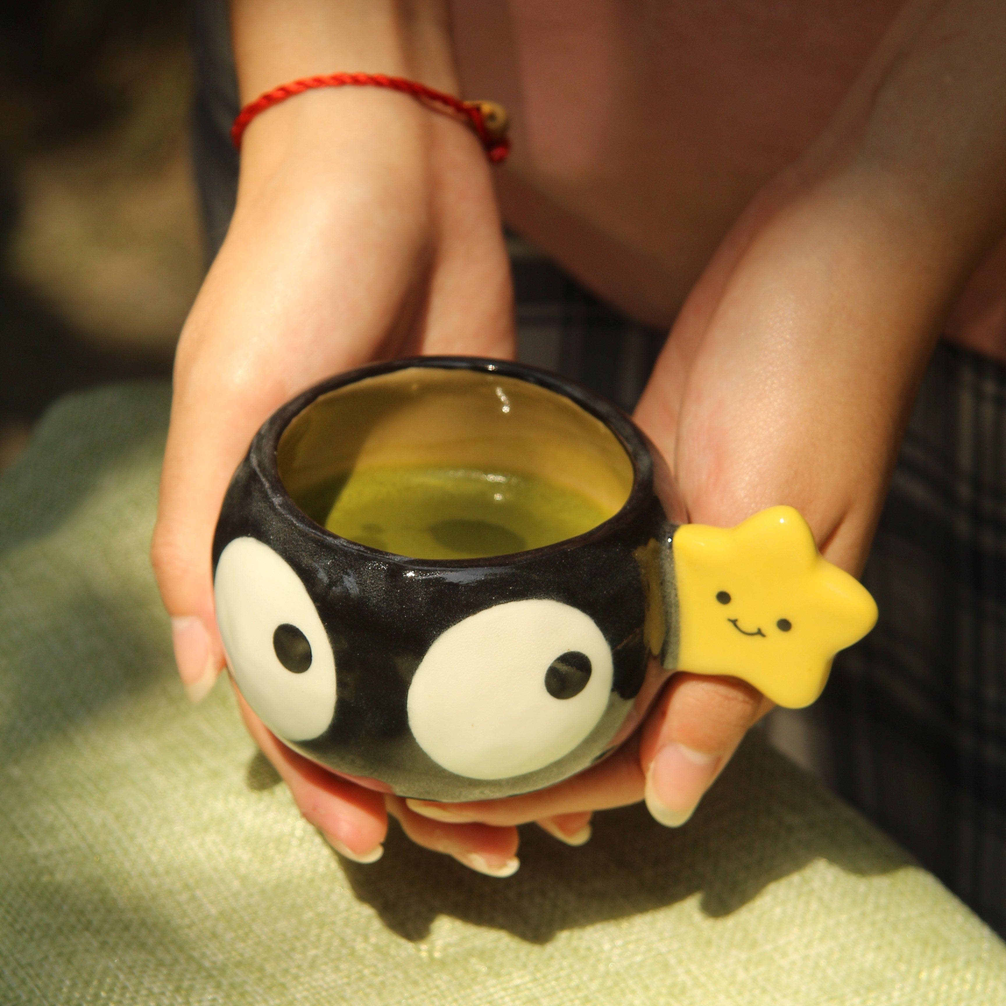 [Pre-order] Soot Handmade Ceramic Espresso Cup, Handbuilt Pottery, Cute Gift For Anime Fan, Unique Birthday Gift, Adorable Valentine Gift | Totto Pottery