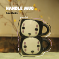 [Pre-order] Faceless Handmade Ceramic Handle Mug, Handbuilt Pottery, Cute Gift For Anime Fan, Unique Birthday Gift, Adorable Valentine Gift | Totto Pottery