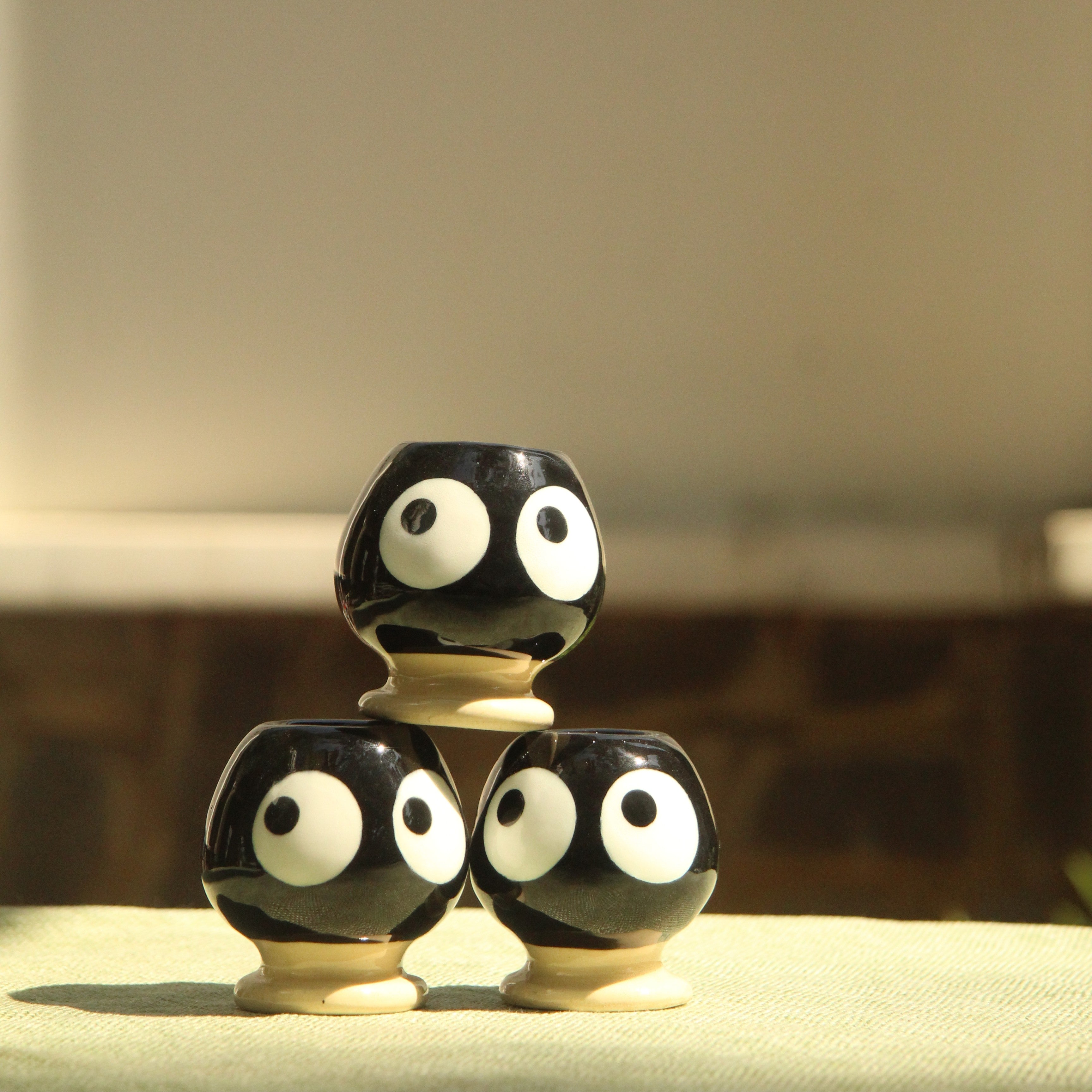 [Pre-order] Soot Handmade Ceramic Chasen Holder, Handbuilt Pottery, Cute Gift For Anime Fan, Unique Birthday Gift, Adorable Valentine Gift | Totto Pottery