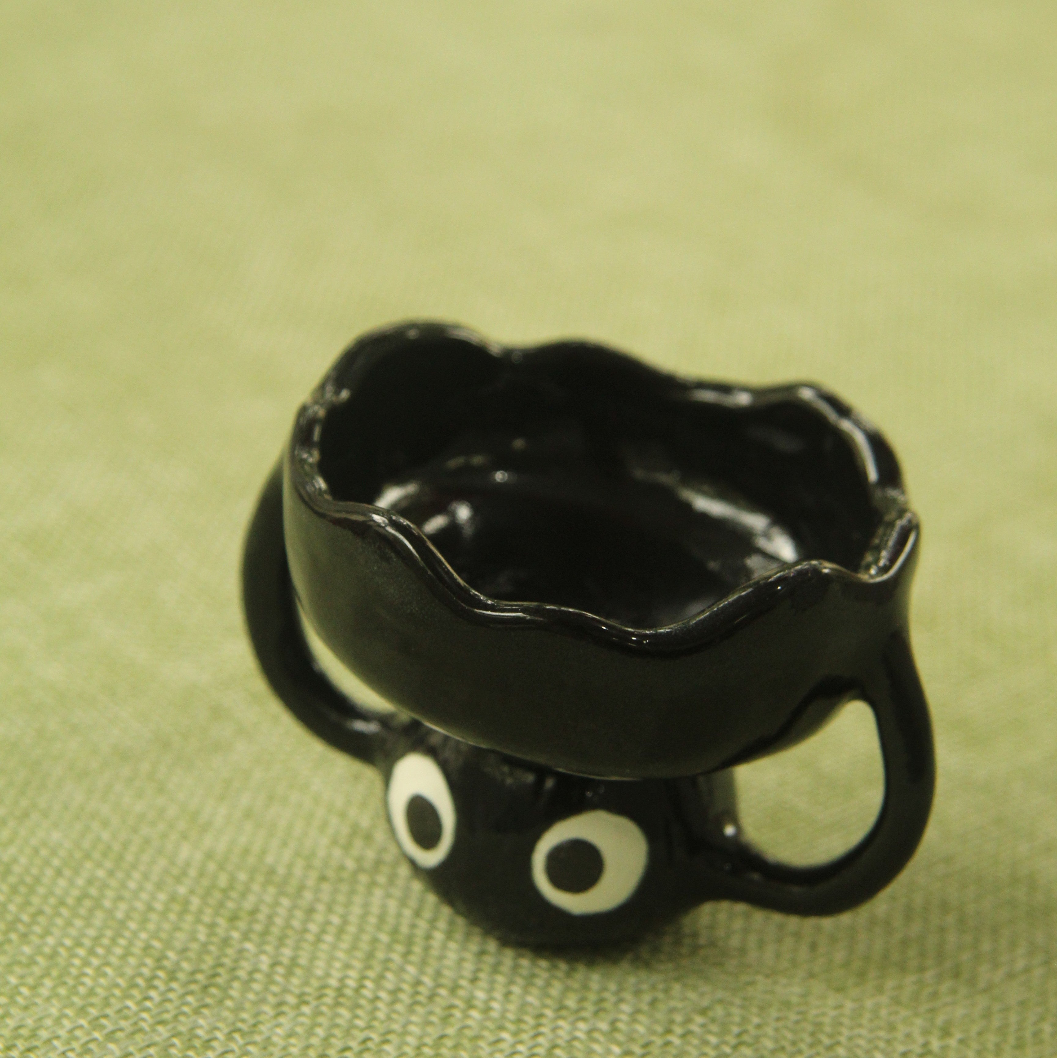[Pre-order] Soot Handmade Ceramic Candle Holder, Handbuilt Pottery, Cute Gift For Anime Fan, Unique Birthday Gift, Adorable Valentine Gift | Totto Pottery