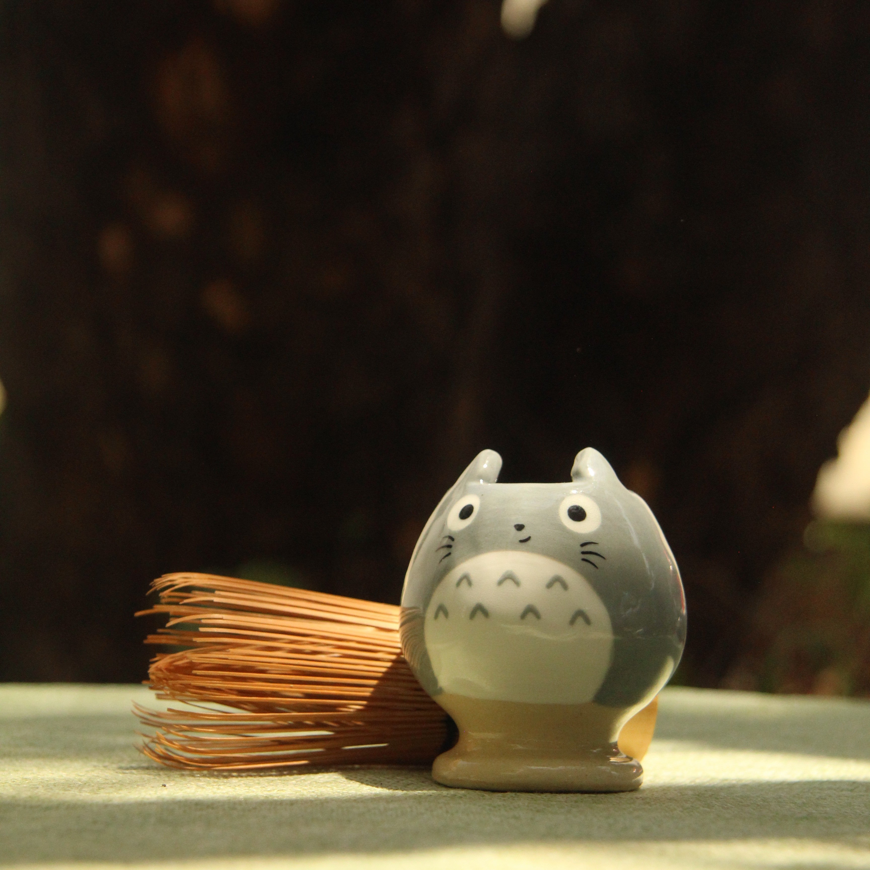 [Pre-order] Forest Spirit Handmade Ceramic Chasen Holder, Handbuilt Pottery, Cute Gift For Anime Fan, Unique Birthday Gift, Adorable Valentine Gift | Totto Pottery