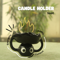 [Pre-order] Soot Handmade Ceramic Candle Holder, Handbuilt Pottery, Cute Gift For Anime Fan, Unique Birthday Gift, Adorable Valentine Gift | Totto Pottery