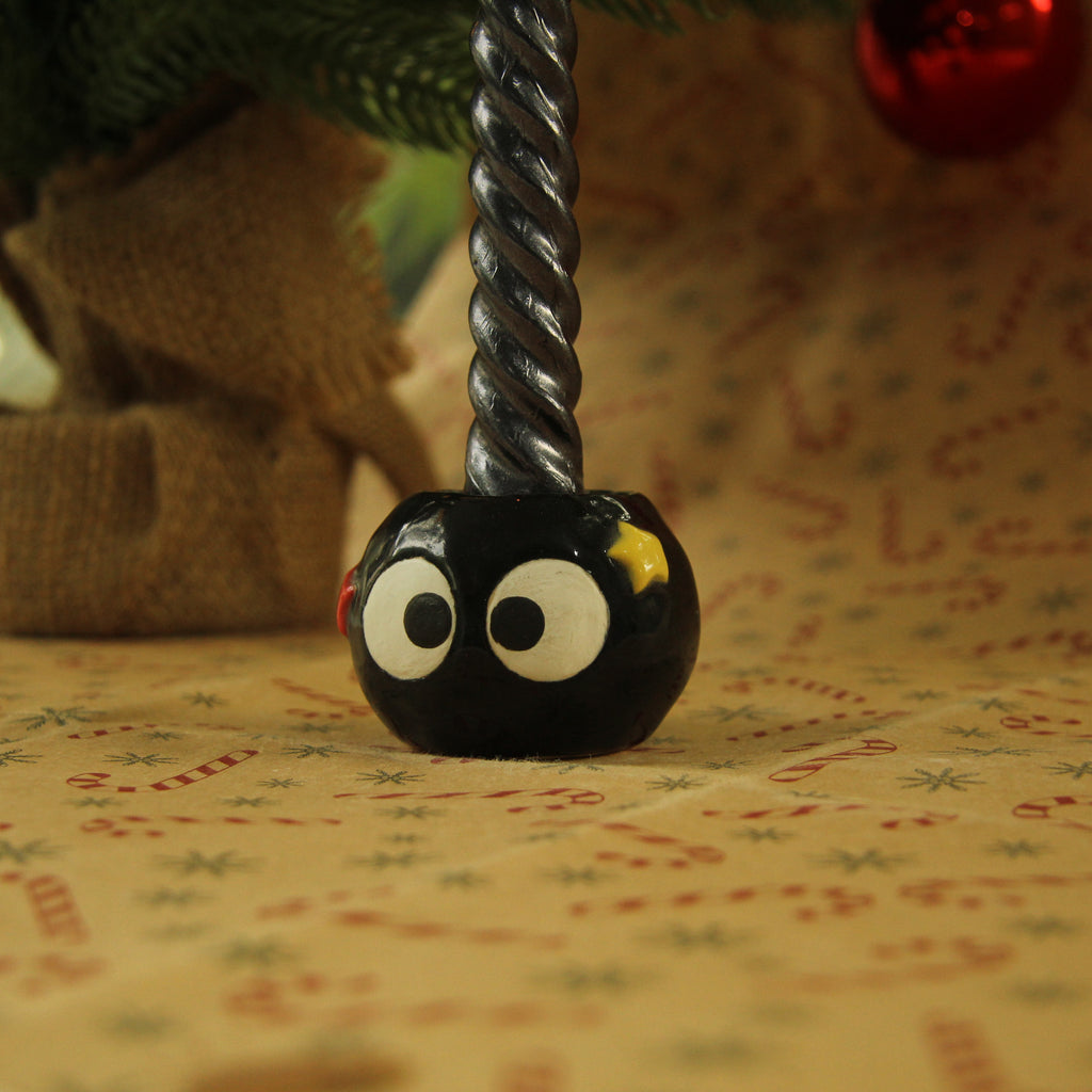 [Pre-order] Soot Handmade Ceramic Long Candle Holder, Handbuilt Pottery, Cute Gift For Anime Fan, Unique Birthday Gift, Adorable Valentine Gift | Totto Pottery