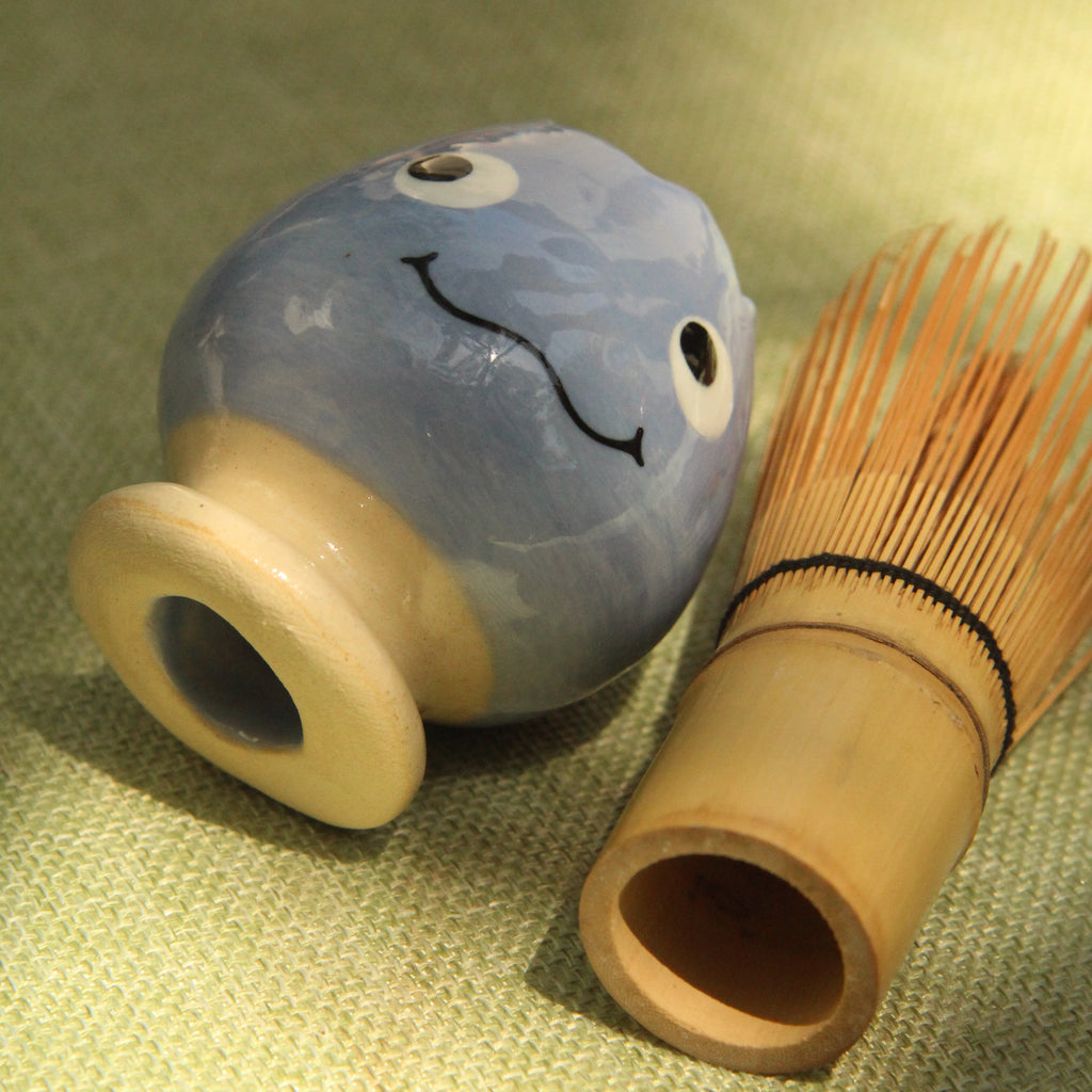 [Pre-order] Fire Demon Handmade Ceramic Chasen Holder, Handbuilt Pottery, Cute Gift For Anime Fan, Unique Birthday Gift, Adorable Valentine Gift | Totto Pottery