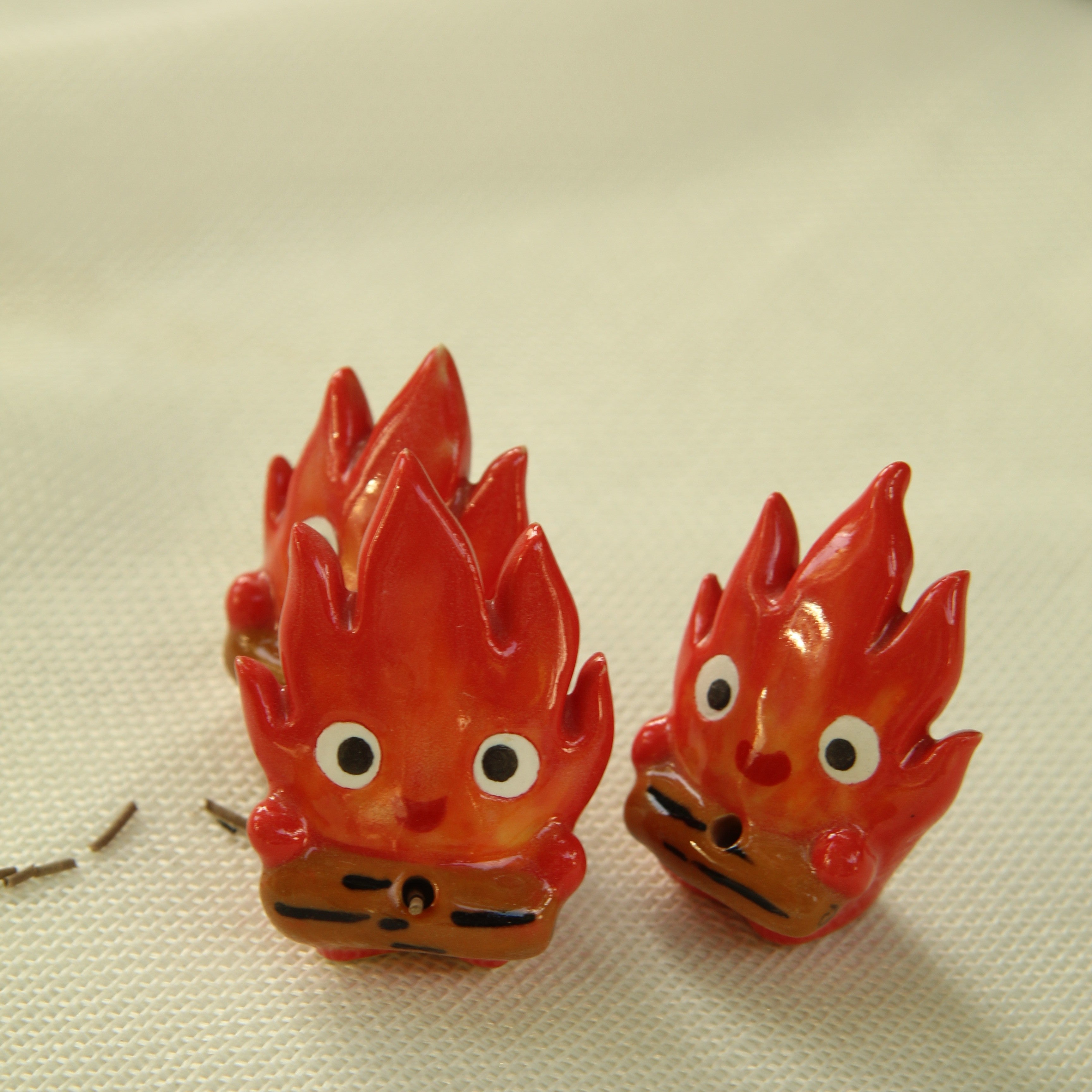 [Pre-order] Fire Demon Handmade Ceramic Incense Holder, Handbuilt Pottery, Cute Gift For Anime Fan, Unique Birthday Gift, Adorable Valentine Gift | Totto Pottery