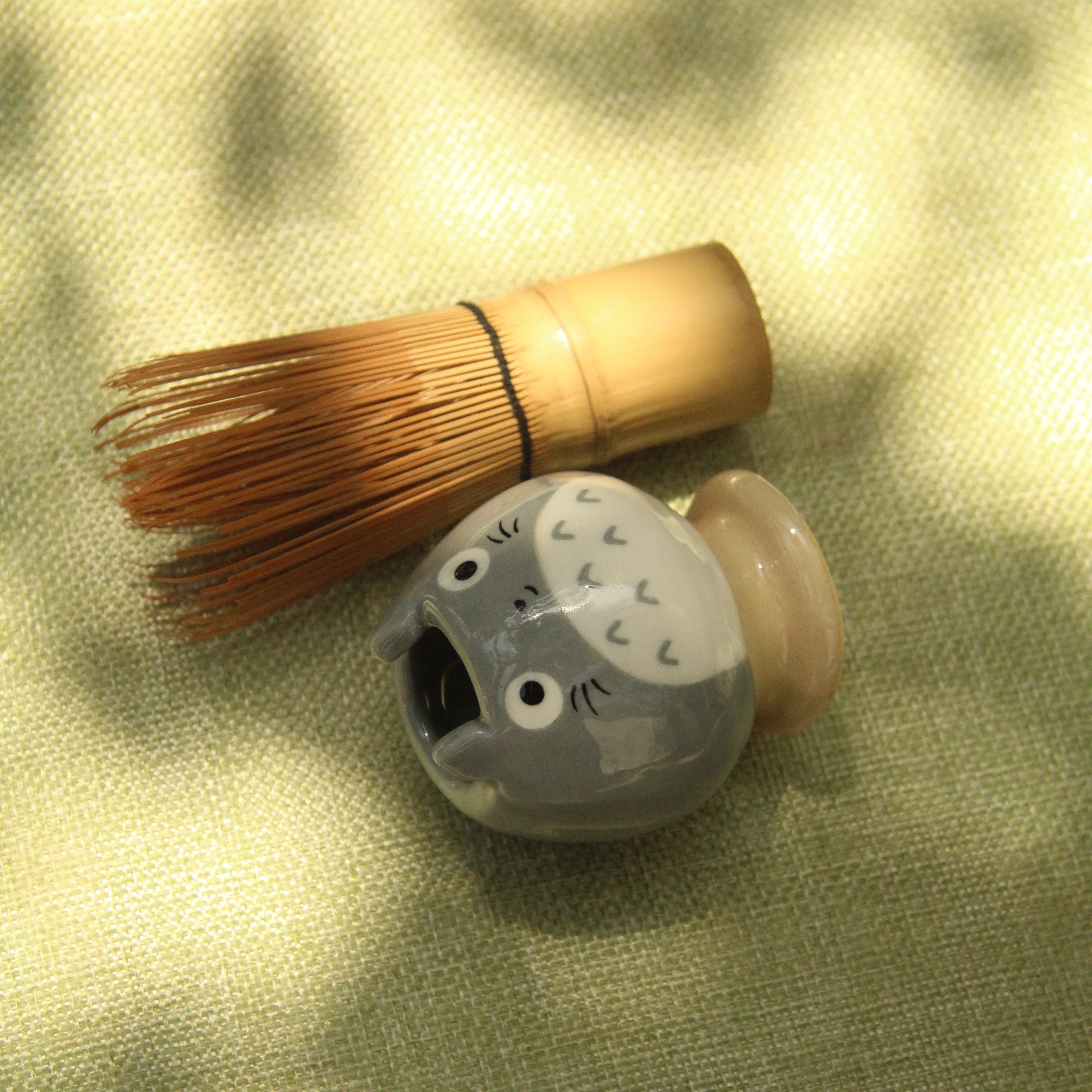 [Pre-order] Forest Spirit Handmade Ceramic Chasen Holder, Handbuilt Pottery, Cute Gift For Anime Fan, Unique Birthday Gift, Adorable Valentine Gift | Totto Pottery