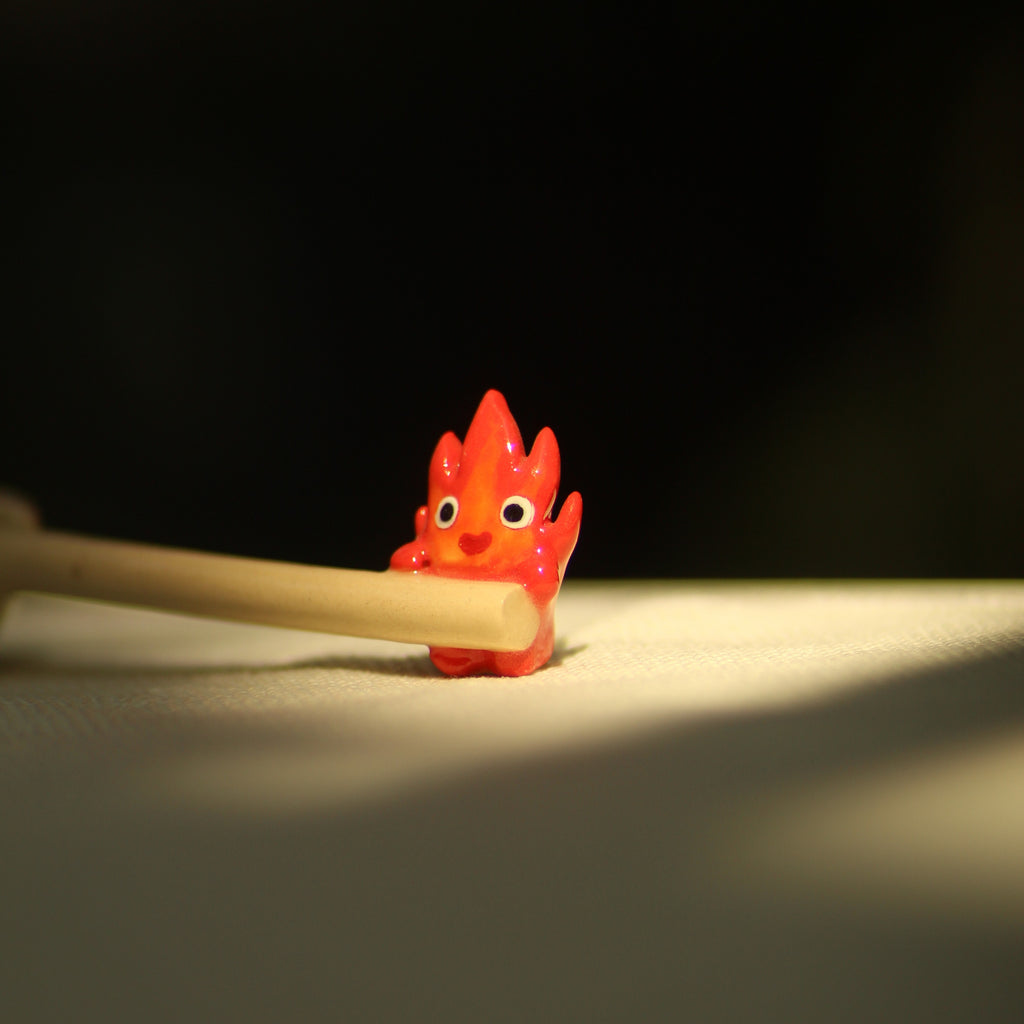[Pre-order] Fire Demon Handmade Ceramic Spoon, Handbuilt Pottery, Cute Gift For Anime Fan, Unique Birthday Gift, Adorable Valentine Gift | Totto Pottery