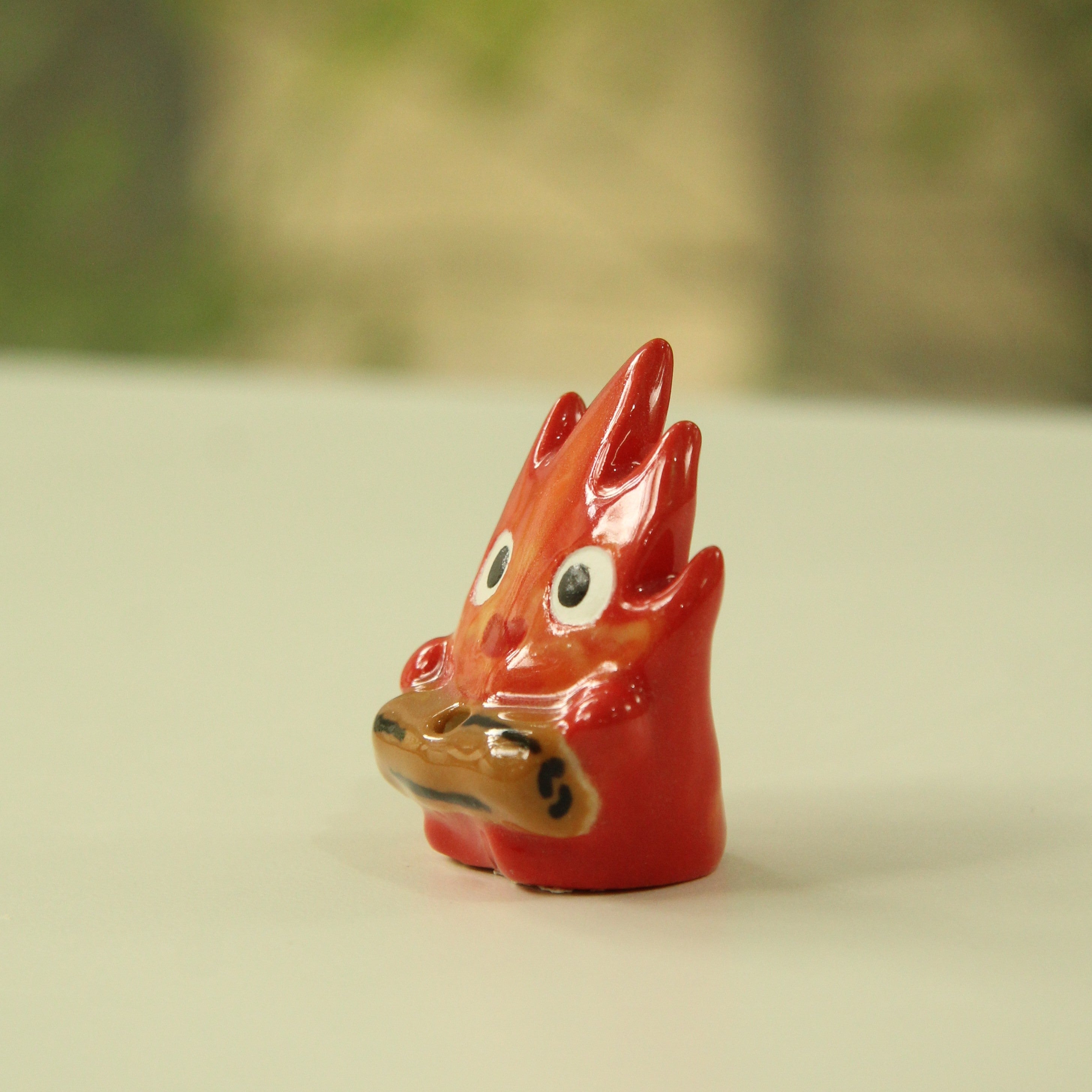 [Pre-order] Fire Demon Handmade Ceramic Incense Holder, Handbuilt Pottery, Cute Gift For Anime Fan, Unique Birthday Gift, Adorable Valentine Gift | Totto Pottery