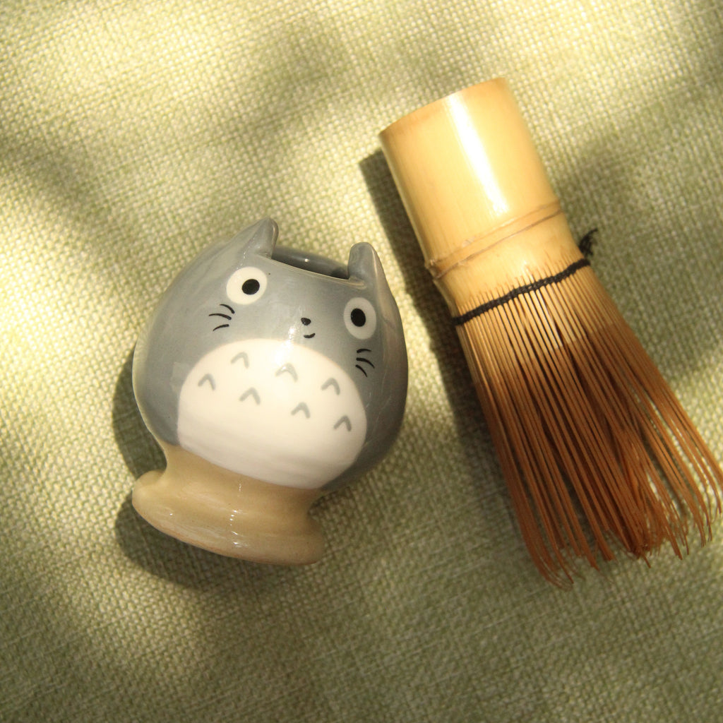 [Pre-order] Forest Spirit Handmade Ceramic Chasen Holder, Handbuilt Pottery, Cute Gift For Anime Fan, Unique Birthday Gift, Adorable Valentine Gift | Totto Pottery