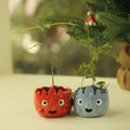 [Pre-order] Fire Demon Handmade Ceramic Plant Pots, Handbuilt Pottery, Cute Gift For Anime Fan, Unique Birthday Gift, Adorable Valentine Gift | Totto Pottery