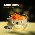 [Pre-order] Forest Spirit Handmade Ceramic Yarn Bowl, Handbuilt Pottery, Cute Gift For Anime Fan, Unique Birthday Gift, Adorable Valentine Gift | Totto Pottery