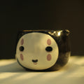 [Pre-order] Set Faceless Handmade Ceramic Matcha Bowl, Handbuilt Pottery, Cute Gift For Anime Fan, Unique Birthday Gift, Adorable Valentine Gift | Totto Pottery