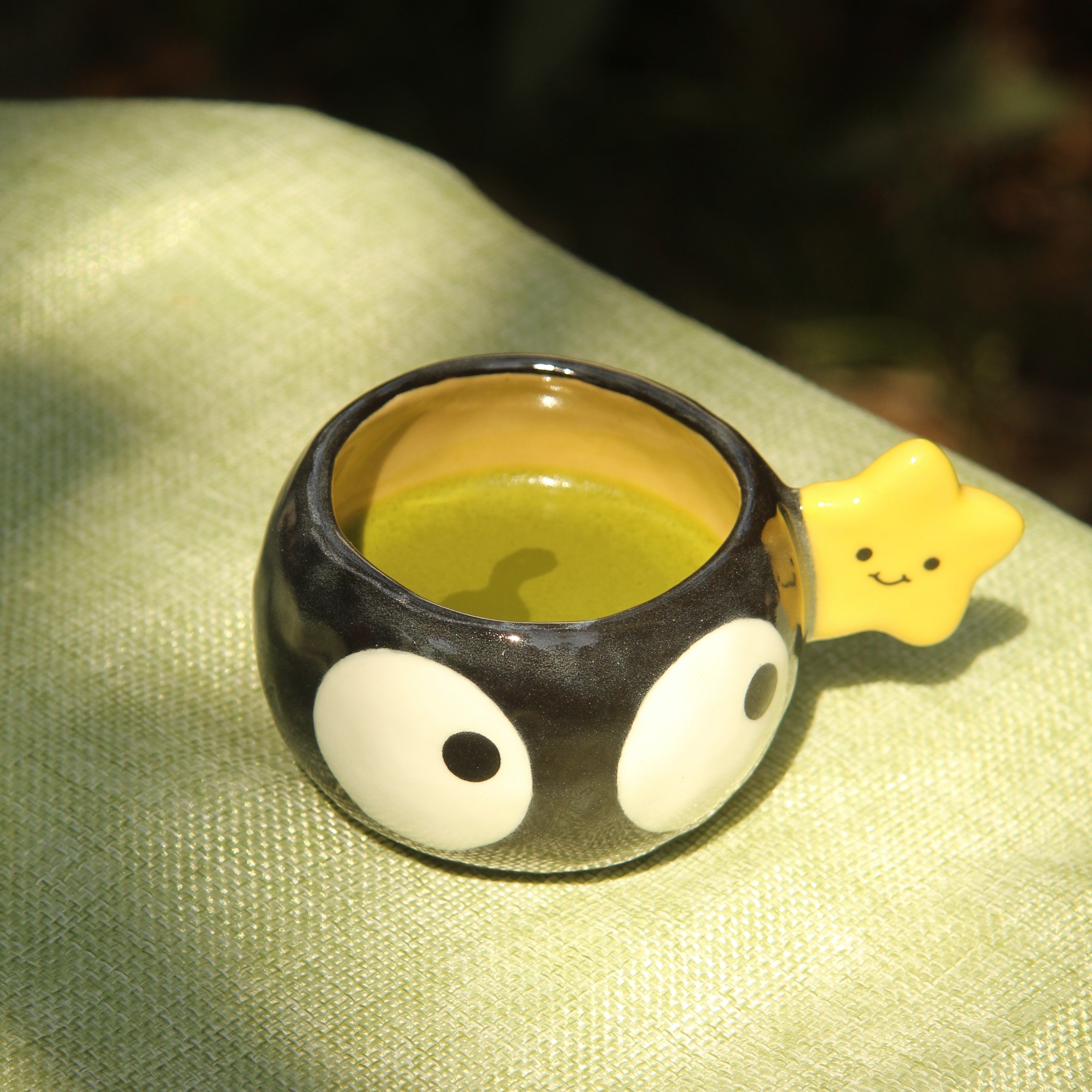[Pre-order] Soot Handmade Ceramic Espresso Cup, Handbuilt Pottery, Cute Gift For Anime Fan, Unique Birthday Gift, Adorable Valentine Gift | Totto Pottery