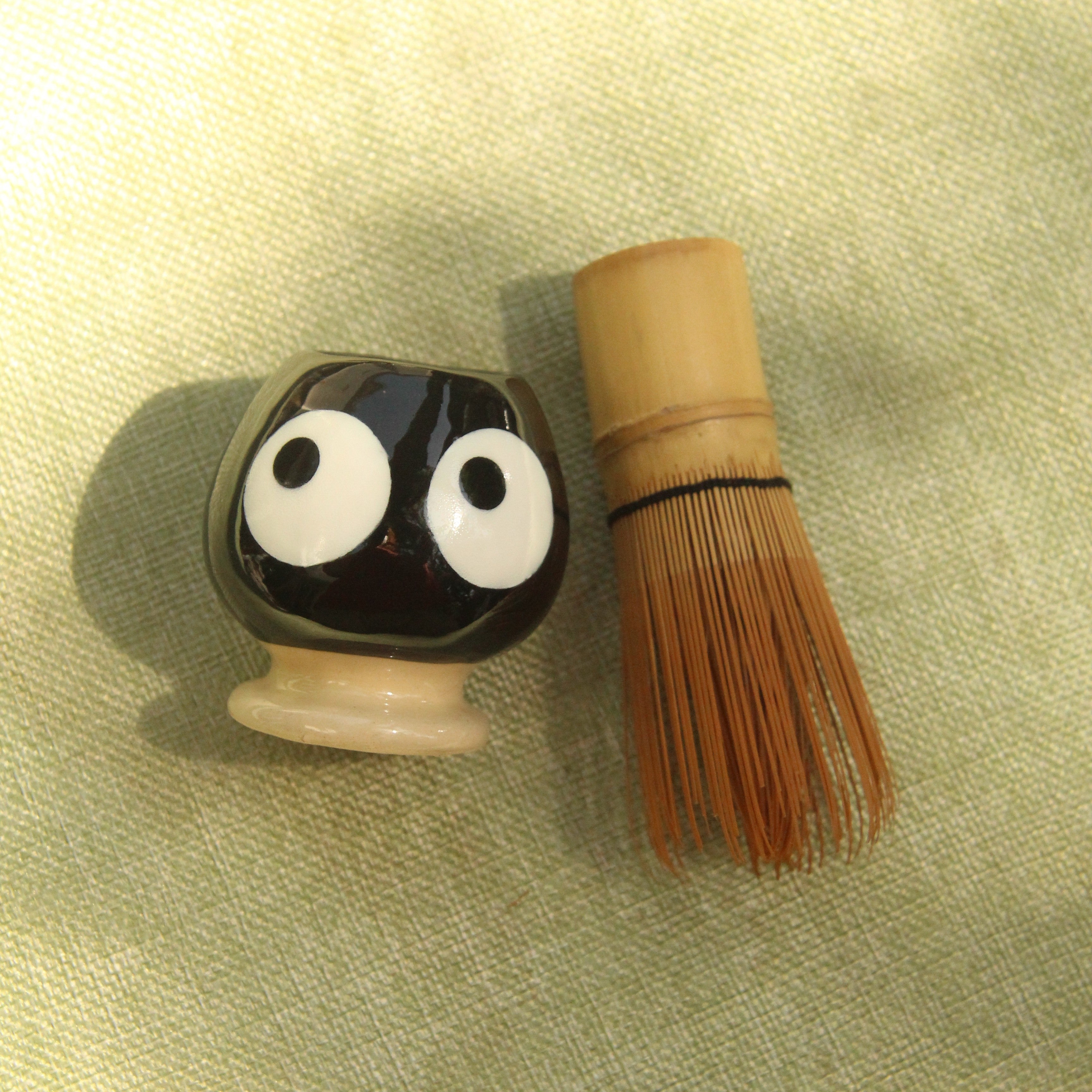 [Pre-order] Soot Handmade Ceramic Chasen Holder, Handbuilt Pottery, Cute Gift For Anime Fan, Unique Birthday Gift, Adorable Valentine Gift | Totto Pottery