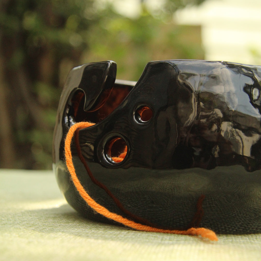 [Pre-order] Soot Handmade Ceramic Yarn Bowl, Handbuilt Pottery, Cute Gift For Anime Fan, Unique Birthday Gift, Adorable Valentine Gift | Totto Pottery