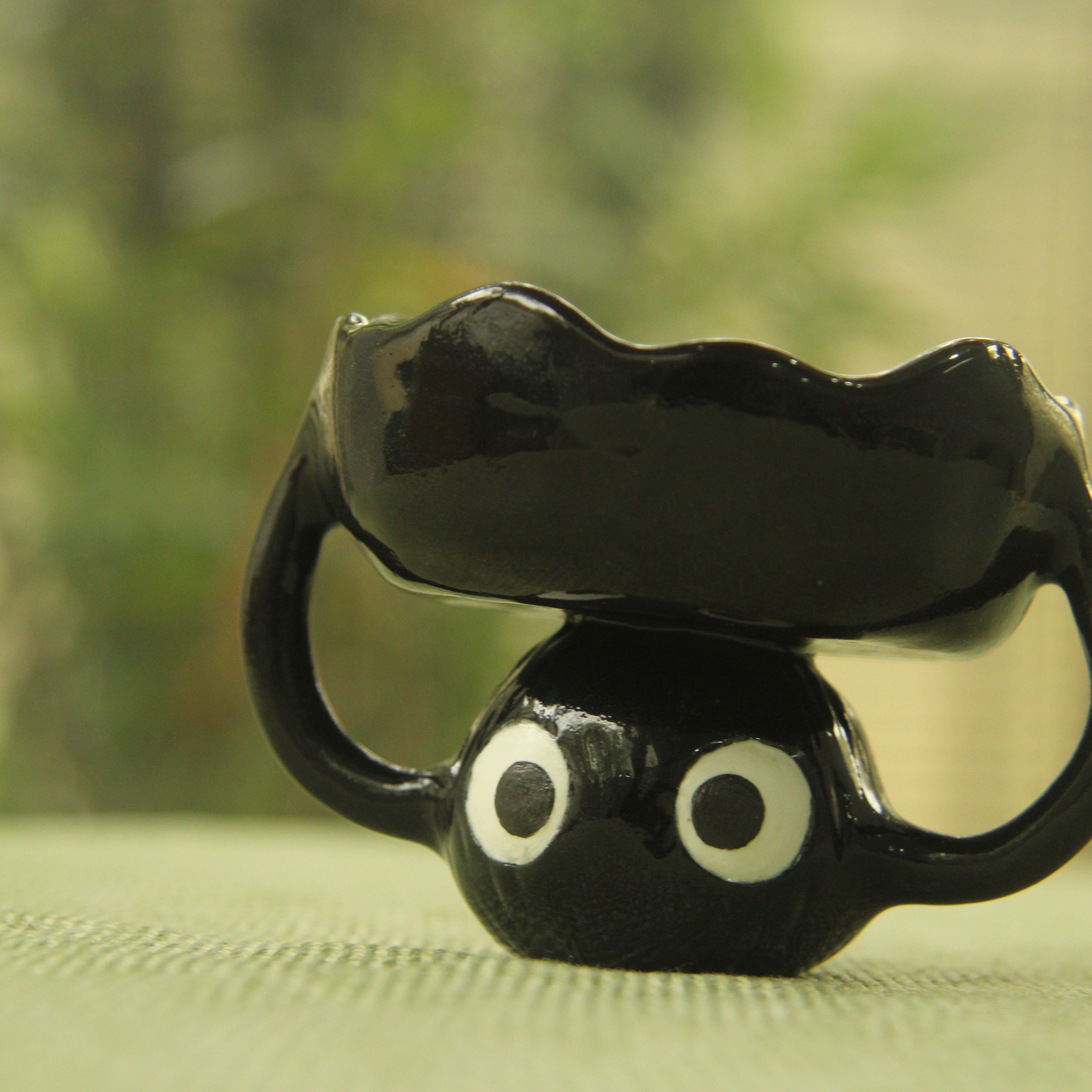 [Pre-order] Soot Handmade Ceramic Candle Holder, Handbuilt Pottery, Cute Gift For Anime Fan, Unique Birthday Gift, Adorable Valentine Gift | Totto Pottery