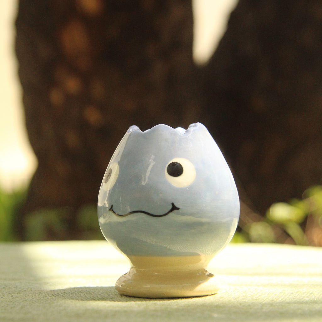 [Pre-order] Fire Demon Handmade Ceramic Chasen Holder, Handbuilt Pottery, Cute Gift For Anime Fan, Unique Birthday Gift, Adorable Valentine Gift | Totto Pottery