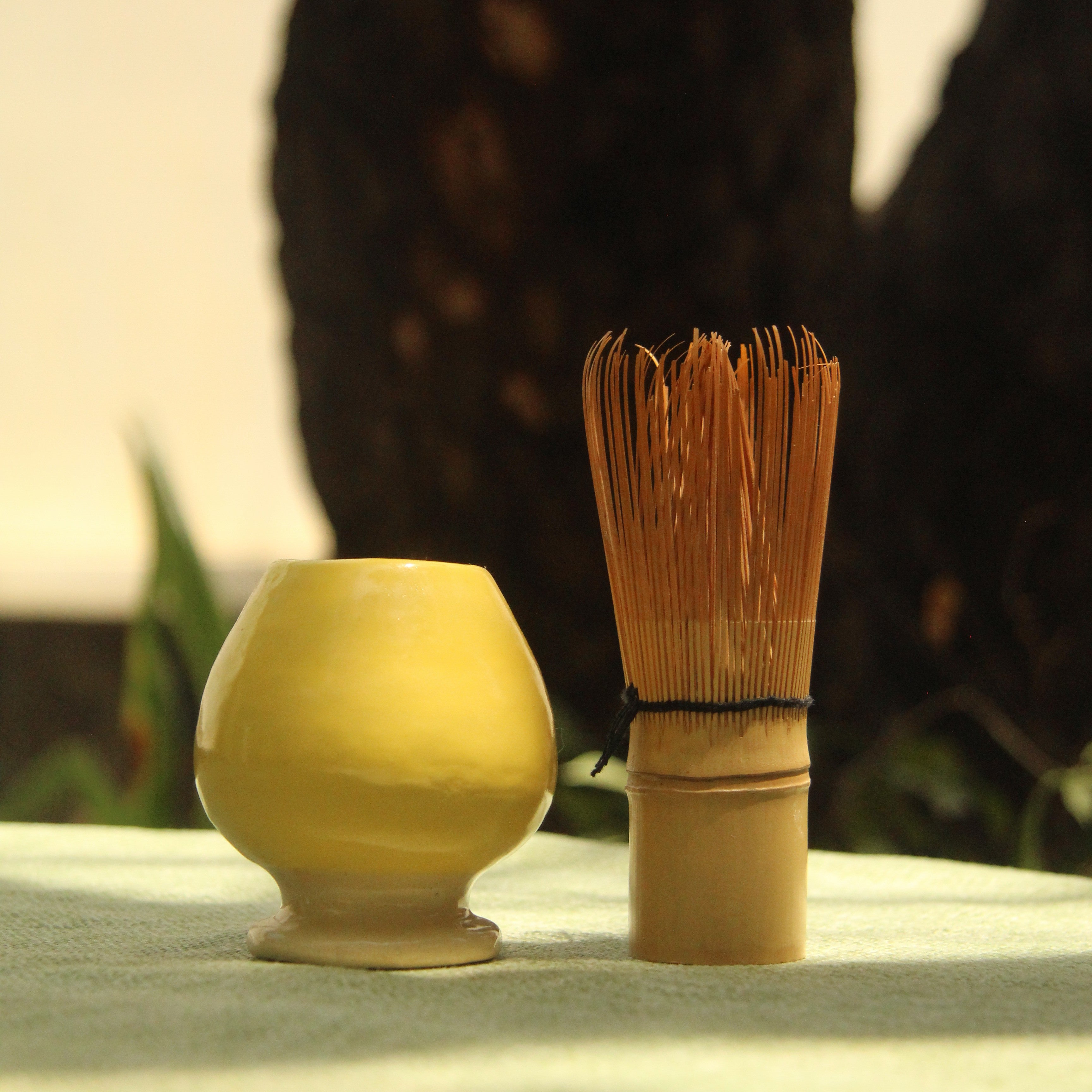 [Pre-order] Yellow Duck Handmade Ceramic Chasen Holder, Handbuilt Pottery, Cute Gift For Anime Fan, Unique Birthday Gift, Adorable Valentine Gift | Totto Pottery