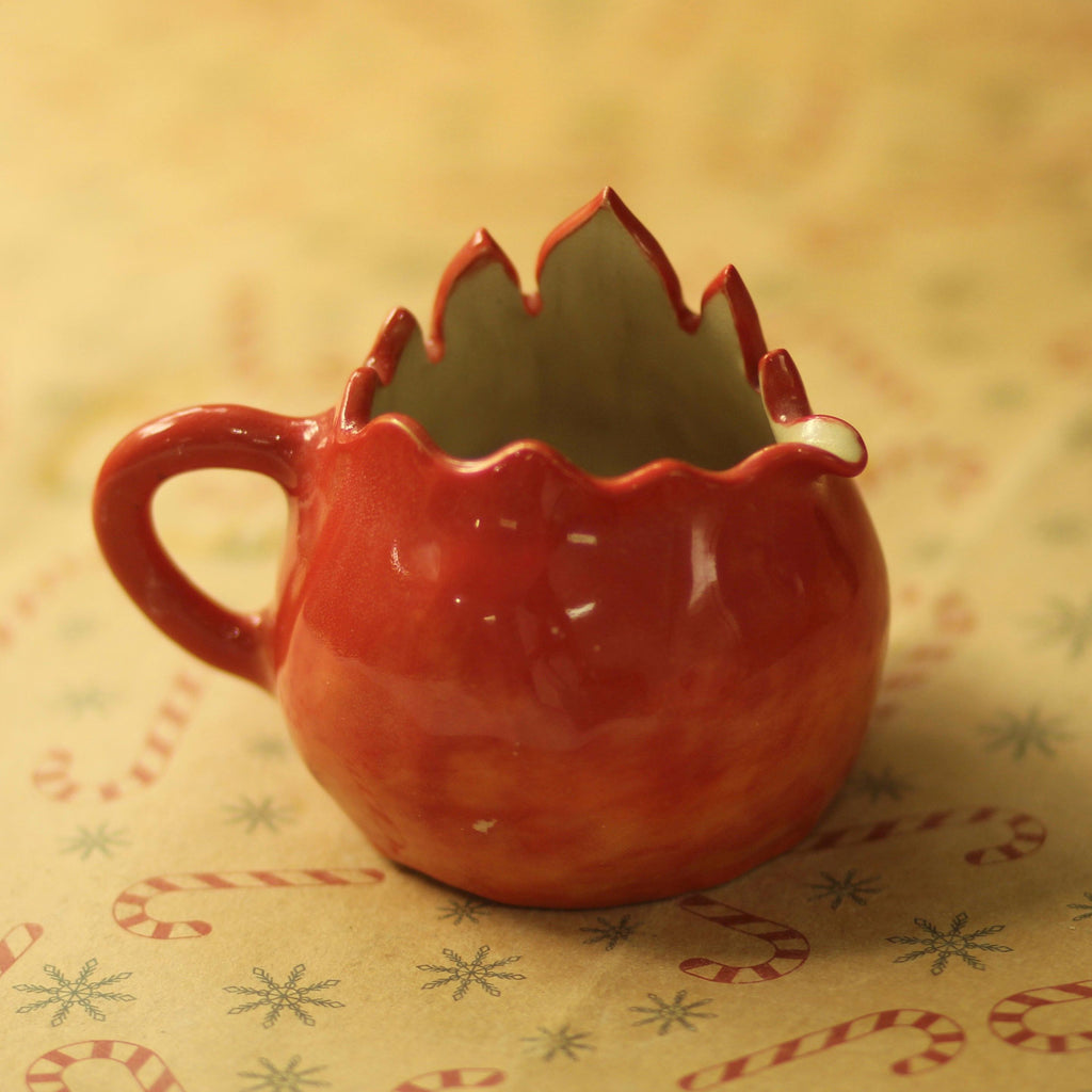 [Pre-order] Fire Demon Handmade Ceramic Milk Cup, Handbuilt Pottery, Cute Gift For Anime Fan, Unique Birthday Gift, Adorable Valentine Gift | Totto Pottery