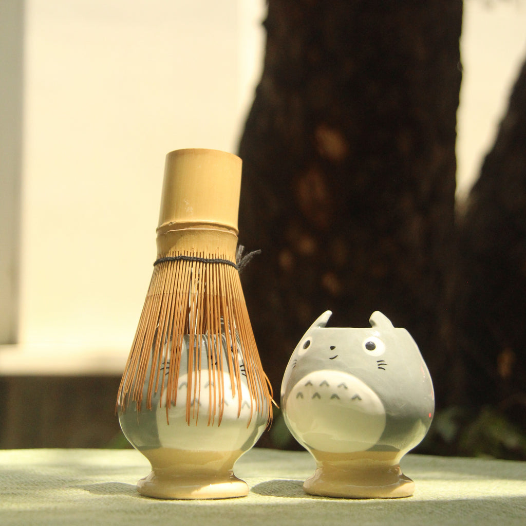 [Pre-order] Forest Spirit Handmade Ceramic Chasen Holder, Handbuilt Pottery, Cute Gift For Anime Fan, Unique Birthday Gift, Adorable Valentine Gift | Totto Pottery