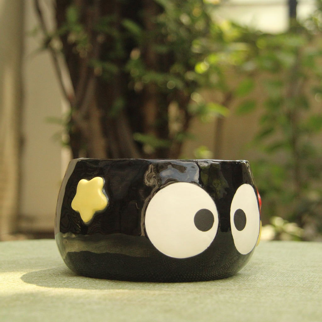 [Pre-order] Soot Handmade Ceramic Yarn Bowl, Handbuilt Pottery, Cute Gift For Anime Fan, Unique Birthday Gift, Adorable Valentine Gift | Totto Pottery
